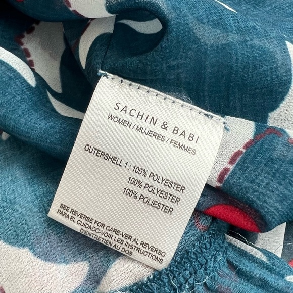 NWT Sachin & Babi X Anthropologie Mosaic Off-The-Shoulder Midi Dress Size 0 - Picture 7 of 9